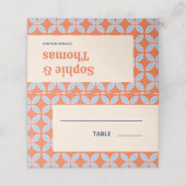 Midden Eeuw Retro Bruiloft (Buitenkant ongevouwen)