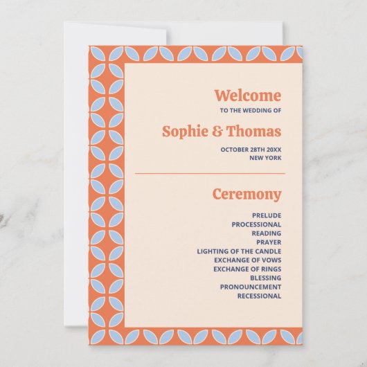 Midden Eeuw Retro Bruiloft Kaart (Voorkant)