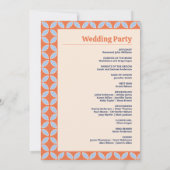 Midden Eeuw Retro Bruiloft Kaart (Achterkant)