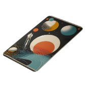 Midden eeuw Space Age Art Galaxy Waves Magneet (Linkerzijde)