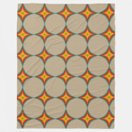 Midden-eeuw starburst patroon fleece deken