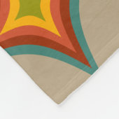 Midden-eeuw starburst patroon fleece deken (Hoek)