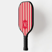 Midden-eeuw Striping Cherry Picking Roze Monogram Pickleball Paddle (Links)