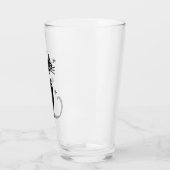 Midden Eeuw Zwarte Kat Glas (Links)