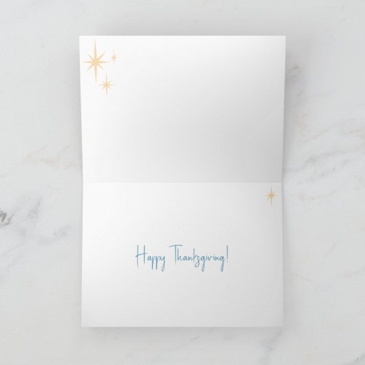 Midden-eeuwen bieden Bedankt Retro Happy Thanksgiv Feestdagen Kaart (Binnen)