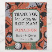 Midden-eeuwen Dank je beste wijnetiketten Wijn Etiket (Enkel label)