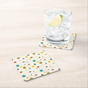 Midden-eeuwen Vierkante Kartonnen Onderzetter