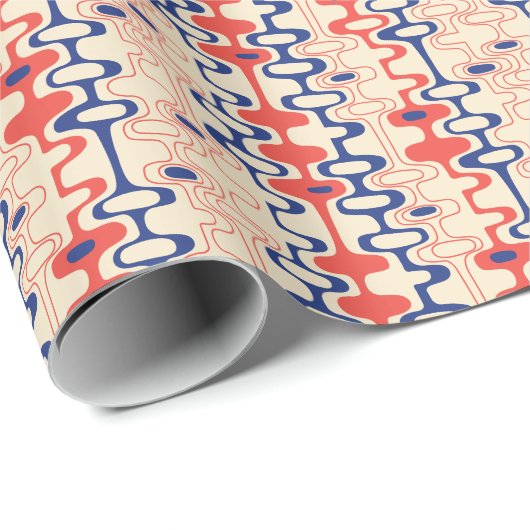 Midden-eeuws abstract: modern naadloos design. cadeaupapier (Rol Hoek)