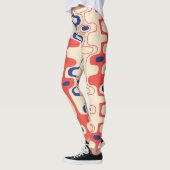 Midden-eeuws abstract: modern naadloos design. leggings (Links)