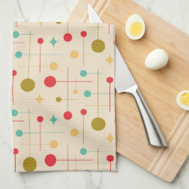 Midden-eeuws Abstract patroon 29 Cream Theedoek