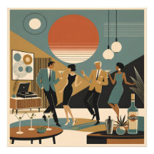 Midden eeuws Californië Vibes Martini Dansfeest
