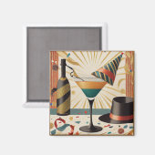 Midden-eeuws cocktailuur - New Years Eve Magneet (Voorkant / Achterkant)