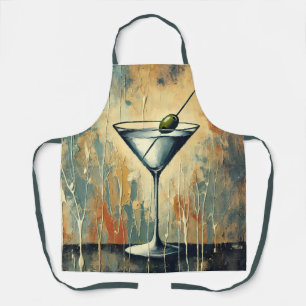 Midden eeuws mixed media Martini kunst Schort