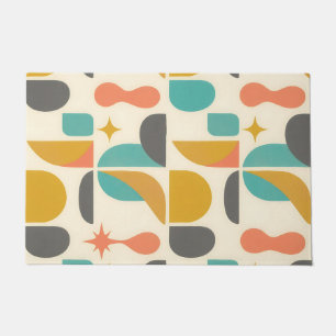 Midden eeuws modern abstract patroon deurmat
