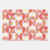 Midden-eeuws modern Abstract patroon roze Inpakpapier Vel (Voorkant 3)