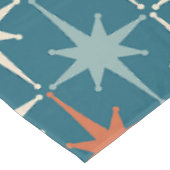 Midden-eeuws modern atomisch sterrenspringpatroon tafelkleed (Gekanteld)