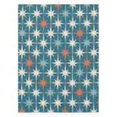 Midden-eeuws modern atomisch sterrenspringpatroon tafelkleed (Voorkant)