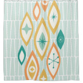 Midden-eeuws modern atoomtijdperk Abstract Douchegordijn (Voorkant)