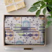 Midden-eeuws modern atoomtijdperk Abstract patroon Tissuepapier (Geschenk)