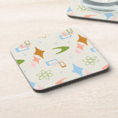 Midden-eeuws modern atoomtijdperk, Limoen, karamel Bier Onderzetter (Linkerzijde)