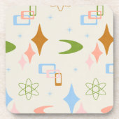 Midden-eeuws modern atoomtijdperk, Limoen, karamel Bier Onderzetter (Voorkant)