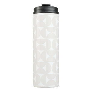 Midden-eeuws modern Bord beige en wit Thermosbeker