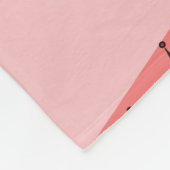 Midden-eeuws modern: roze koraalpatroon. fleece deken (Hoek)