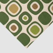 Midden-eeuws modern tuin pad patroon tissuepapier (Detail)