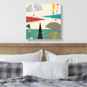 Midden-eeuws modern verpakt canvas Abstract #66 (Insitu (Slaapkamer))