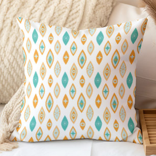 Midden-eeuws moderne atoomvormen Aqua, Sinaasappel Kussen