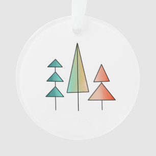 midden eeuws moderne regenboog bomen blozen turquo ornament