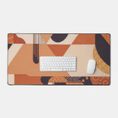 Midden-eeuws ontwerp in warme kleuren bureaumat (Keyboard & Muis)