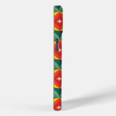 Midden-eeuws Oranje bloemmotief Case-Mate iPhone Case (Achterkant / Rechts)