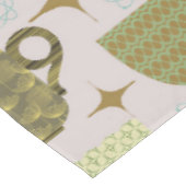 Midden-eeuws pastel theekoppatroon tafelkleed (Gekanteld)