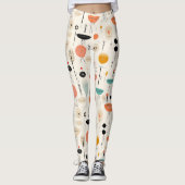 Midden-eeuws patroon leggings (Voorkant)