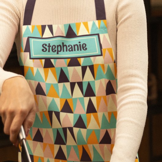 Midden-eeuws retro patroon schort