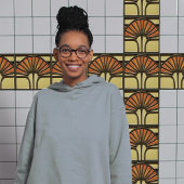 Midden-eeuwse Abstracte kunst- en ambachtsbeweging Tegeltje