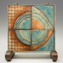 Midden-eeuwse  Aqua Arcs Tegeltje