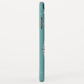 Midden-eeuwse atoomkatten met gemiddelde retro op Case-Mate iPhone case (Achterkant/rechts)