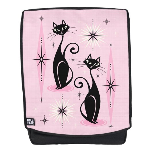 Midden-eeuwse atoomkatten rugtassen (Voorkant)