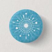 Midden-eeuwse atoomsnowflake-kerstMOD Ronde Button 3,2 Cm (Voorkant)