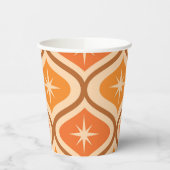 Midden-eeuwse atoomuitbarstingen op Oranje Ogee Papieren Bekers (Links)