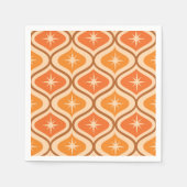 Midden-eeuwse atoomuitbarstingen op Oranje Ogee Servet (Voorkant)