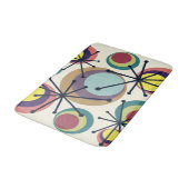 Midden-eeuwse cirkels Starbursts kleurrijk Badmat (Gekanteld)