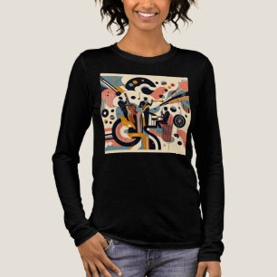 Midden eeuwse Jazz Age Psychedelische Trio Tri-Blend Shirt