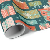 Midden-eeuwse kerstcadeaus cadeaupapier (Rol Hoek)