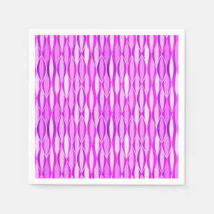 Midden-eeuwse lintprint - orchidee en violet servetten