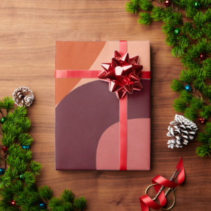 Midden-Eeuwse Moderne Abstract Geometrische Patroo Cadeaupapier