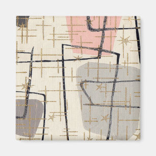 Midden-eeuwse moderne Abstracte magneet