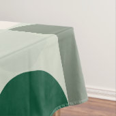 Midden-eeuwse moderne Abstracte patroonsleuf groen Tafelkleed (Voorbeeld)